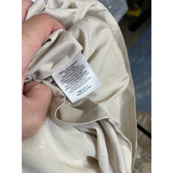 Badgley Mischka Ruffled Sequin Gown 2 - Picture 10 of 12